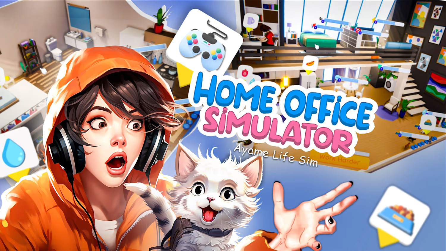 Home Office Simulator – Ayame Life Sim Switch NSP 